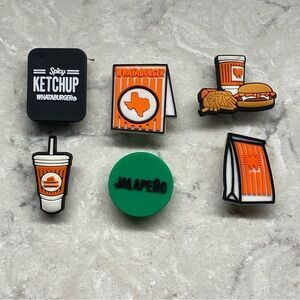 Croc Charms Whataburger Set of 6